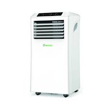 Meaco air conditioner side view showing portable design